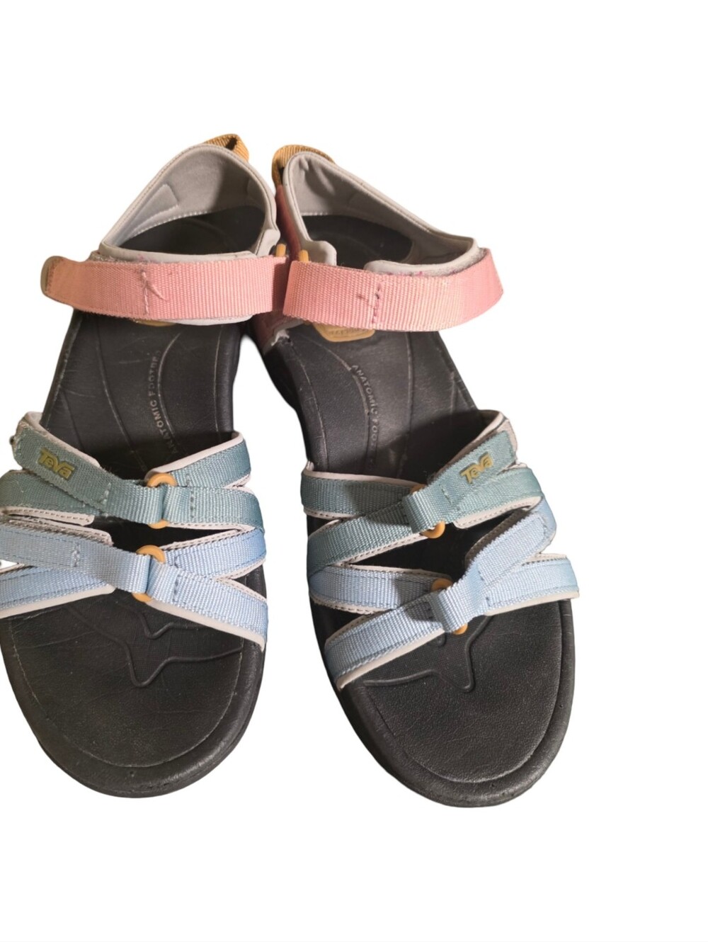 Teva Hurricane Sport Sandal Shoes Women Pink Blue Adjustable Hiking Size US 8 M